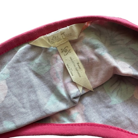 Matilda Jane Calling Bird Tee Medium Purple/Pink Stripe & Polka Dot Size M A528 - Picture 4 of 8